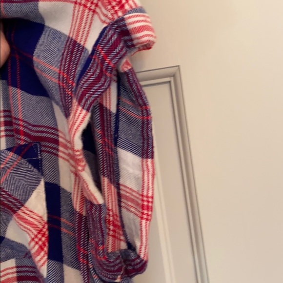 Rails Cropped Sleeve Plaid Top - Picture 4 of 4